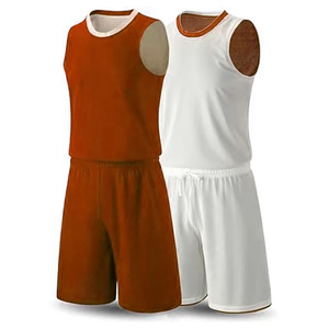 Custom Reversible Basketball Uniform Set Unisex Sleeveless Quick Dry Moisture Wicking 100% Polyester Basketball Jersey and Short - Product Image 3