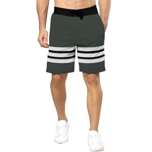 Pantalones cortos de chándal OEM con logotipo personalizado para hombre, pantalones cortos de algodón de felpa francesa para entrenamiento de gimnasia, pantalones cortos deportivos de entrenamiento de verano para hombre al por mayor - Product Image 1