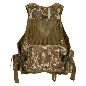 Chaleco Táctico de Camuflaje para Hombre con Múltiples Bolsillos, Transpirable, con Cierre de Cremallera, para Uso en Exteriores de Verano, Estilo Safari - Product Image 5
