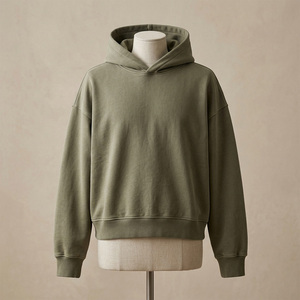 Sudadera con capucha y cremallera extragrande para hombre, de algodón estampado, felpa francesa, informal, de invierno, bordada - Product Image 4