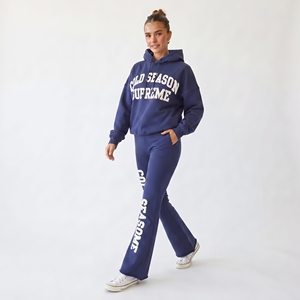 Ensemble de survêtement personnalisé imprimé en relief pour hommes, 100 % coton molletonné, écologique, léger, pour l'hiver (hoodie et pantalon de survêtement) - Product Image 3