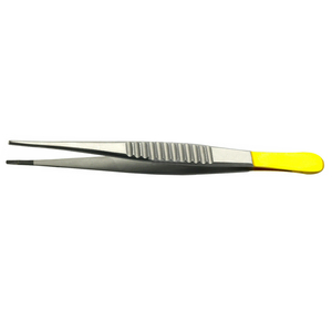 Pinces chirurgicales micro-dentaires Adson 12 cm en acier inoxydable TC, pinces plates, instrument manuel, emballage en sachet, CE - Product Image 2