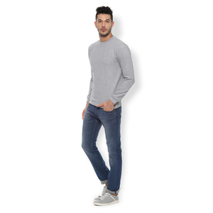 Customized Men's Organic Cotton Sweatshirt Solid Spring Hemp Crew Neck Jumper Pullover Sweatshirts for Autumn Season - Product Image 4