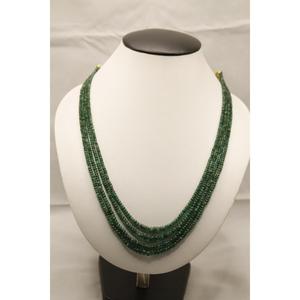 Cuentas de Esmeralda de Zambia, 4 Hilos, 4 Líneas, Piedra Verde Suelta para Hacer Collares, TATIWALAS GEMS JEWELLERY, Tercera Marca - Product Image 2