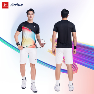 เสื้อแบดมินตันแบบกำหนดเอง รุ่น JL63 แห้งเร็ว ยืดหยุ่น ระบายอากาศได้ดี เสื้อยืดกีฬา สำหรับผู้ชายและผู้หญิง รับผลิตแบบ OEM ODM - Product Image 5