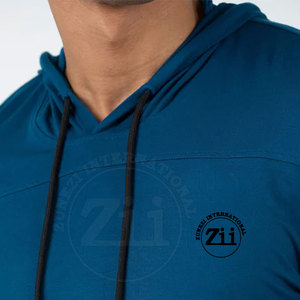 Sweat-shirts de fitness à compression de haute qualité, design tendance, respirants, pour hommes, en spandex/polyester, grandes tailles - Product Image 3