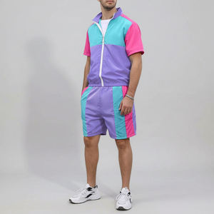 OEM Custom Hooded Waterproof Windbreaker <b>Jacket</b> Shorts Set Lightweight Outdoor Sportswear for <b>Men</b> <b>Summer</b> - Product Image 6