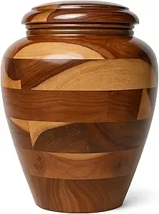 Urna de cremación de madera, urna de madera para cenizas, urna de madera hecha a mano, urna funeraria de madera, urna conmemorativa de madera - Product Image 5