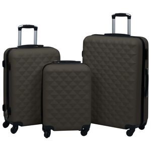 Ensemble de valises trolley en ABS anthracite, 3 pièces - Product Image 1