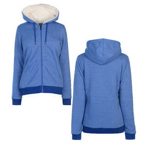 Sweat-shirt à capuche gris chiné uni pour femme, confortable et décontracté, personnalisation de marque, fournisseur en gros - Product Image 4