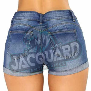 Shorts décontractés pour femmes, couleurs unies, avec cordon de serrage, shorts en jean taille haute, meilleures ventes - Product Image 4