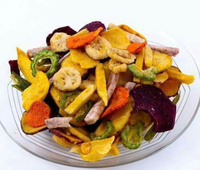 500g Sample OEM 7 soorten groentechips en gedroogde groenten en fruit groothandel