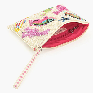 Bolso de Mano Clásico Hecho a Mano con Cuentas y Diseño de Dibujos Animados, Cartera de Moda de Calidad, Monedero, Estuche para Cosméticos, Bolso Bordado - Product Image 3