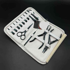 Kit d'outils d'extension de cheveux en acier inoxydable personnalisé, kit d'installation d'extensions de cheveux professionnel pour salon, comprenant des micro-liens - Product Image 1