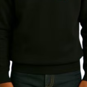Pull en molleton à col zippé brodé noir pour garçon, manches longues, décontracté, chaud, confortable pour tous les jours - Product Image 6