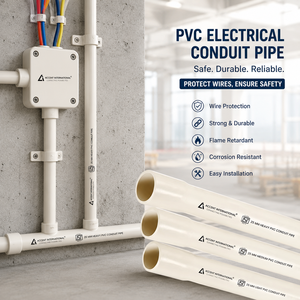 ท่อพีวีซีตรงขนาด 1/2"-2" สำหรับงานหนัก ทนแสงแดด ท่อร้อยสายไฟฟ้าแบบไม่ใช่โลหะ ท่อพลาสติก - Product Image 1