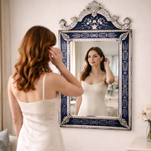 Miroir mural de style antique vénitien baroque de luxe |   Miroir en verre décoratif design pour salon, chambre et intérieurs d'hôtel - Product Image 3