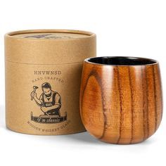 Vaso de madera para beber Bourbon - Diseño moderno artesanal hecho a mano en stock |   Decoración para Mesa de Boda o Inauguración de Casa, Uso en Interiores |   Venta al por Mayor - Product Image 2