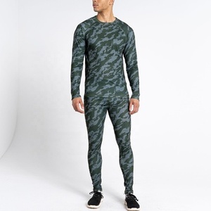 Ensemble de sous-vêtements de compression camouflage pour hommes, manches longues, respirant, vêtements de sport, gym, course à pied - Product Image 1