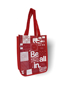 Sacs à provisions fourre-tout recyclables en PP non tissé personnalisés avec logo Sacs réutilisables écologiques avec poignées - Product Image 2