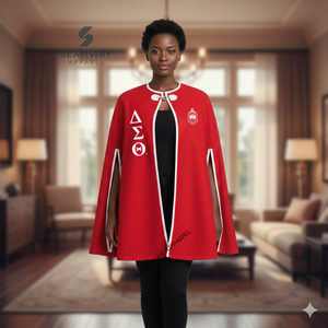 Cape châle pour femmes Delta Sigma Theta Sorority, poncho élégant en laine, cape d'épaule, châle grec, cape d'extérieur - Product Image 4