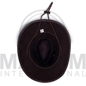 Sombreros de cuero genuino de vaca de alta calidad, personalizados en color, nueva moda, sombrero de vaquero de cuero, personalización. - Product Image 6