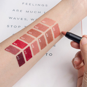 Crayon à lèvres mat 12 couleurs, crayon contour des lèvres crémeux longue tenue pour un port confortable toute la journée - Product Image 4