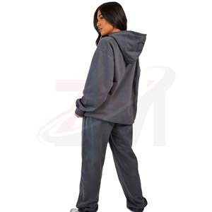 Hooded <b>Tracksuit</b> Casual Two Piece Set Soft Hoodie And Jogger Sportswear Comfortable Daily Wear Women <b>Plain</b> Hooded <b>Tracksuit</b> - Product Image 2