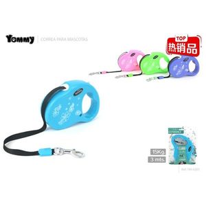 Laisse télescopique pour animaux Yommy, 5 mètres, capacité 20 kg, laisse rétractable pour chien - Product Image 2