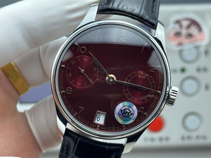 Classic Romantic Business Luxury Wine Red Dial Sports, Banquet, Travel Date Display Automatic <b>Mechanical</b> Men's <b>Watch</b> - Product Image 3
