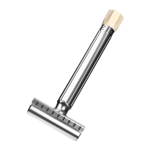 Maquinilla de Afeitar de Doble Filo, 9 Velocidades Ajustables, Diseño Clásico de Metal, con Logotipo Personalizado, Último Diseño - Product Image 3