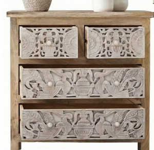 <b>Wooden</b> Carved <b>Chest</b> Drawers Premium quality Home <b>Storage</b> <b>Wooden</b> Vintage Furniture Cabinet for Home and Shop <b>Storage</b> cabinet - Product Image 3