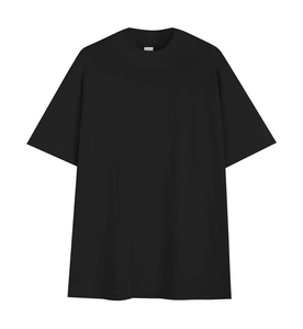 Camiseta Extra Grande para Hombre |   Camiseta con cuello simulado y hombros caídos |   Camiseta Casual Lisa con Estampado DTG y Puff Personalizado - Product Image 4