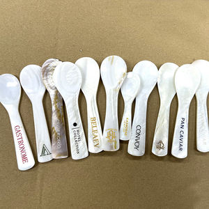 Pearl <b>Spoon</b> Handmade Natural Shell Tableware for Hotel Dining and Gift Packaging OEM Manufacturer from Vietnam - Product Image 3