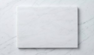 Planche à découper élégante en marbre blanc, rectangulaire, épaisseur 2 cm, surface lisse pour la cuisine - Product Image 4