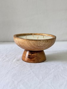 Cuenco Decorativo de Madera para Velas, Portavelas Artesanal Rústico Tipo Cuenco de Masa para Decoración Interior de Lujo, Suministro Mayorista B2B - Product Image 3