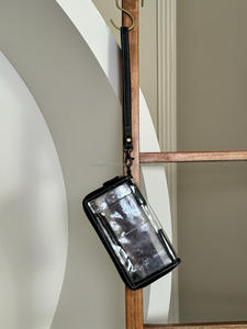 Cartera de mano transparente para mujer, monedero de cuero de moda Vintage con herramientas manuales, nuevo diseño RFID, Mini monedero para mujer - Product Image 6