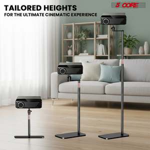 5 Core Projector Stand Floor Adjustable 53" Universal Projectors Support for Home Office & Studio - Product Image 5