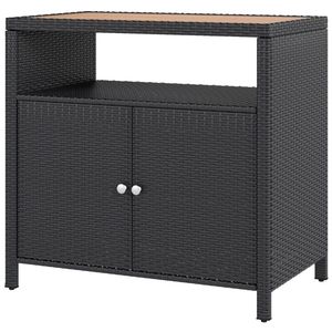 Armadio Nero da Esterno con Ripiani, Pratico per l'Organizzazione di Asciugamani - Product Image 5