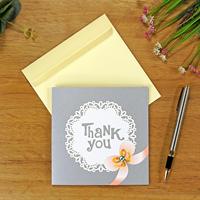 Arte en papel hecho a mano flor gracias tarjetas 3D bajo petición personalizada hecho en Vietnam HMG al por mayor