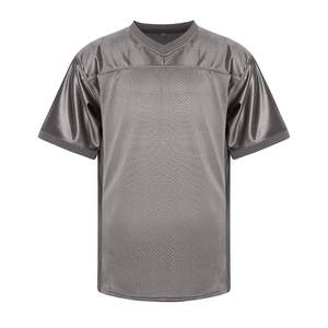 Maillot de football américain pour hommes, entraînement, coupe régulière, grandes tailles, logo personnalisé, numéros sur le devant, 100 % polyester, tissu mesh, manches courtes - Product Image 1