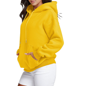 Sudadera con capucha moderna para mujer, cálida, de forro polar, informal, con capucha, para invierno, con talla y logotipo personalizados - Product Image 4