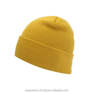 Gorro de Punto Acanalado de Color Sólido Unisex Harry Johnson, 100% Acrílico, Diseño Casual de Invierno con Borde, Estilo Característico para Adultos - Product Image 3