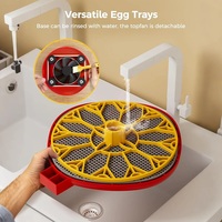 Incubateur pour œufs à couver Affichage de contrôle de la température et de l'humidité pour œufs de caille de canard pour usage domestique agricole 12 incubateurs d'œufs
