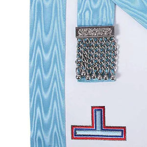 Customized Masonic Apron Embroidered Blue Lodge Regalia Classical Style Beaded Decor Fabric Badge <b>Sew</b>-On Garment Accessory - Product Image 4