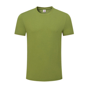 Camiseta de manga corta con cuello redondo, mezcla de algodón Sorona de 200 g/m², camiseta de moda para uso diario, top informal con cuello redondo para hombre y mujer - Product Image 6