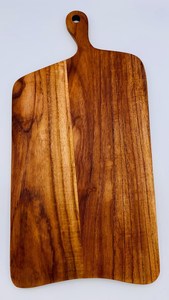 Tabla de Cortar de Madera de Acacia Personalizada con Asa, Plato de Madera Maciza, Tabla de Cocina para Frutas, Alimentos y Charcutería - Product Image 4