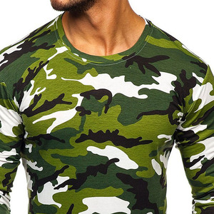 T-shirt uni à manches longues pour hommes, vente en gros de vêtements pour hommes, t-shirt à manches longues de haute qualité à col rond, service OEM - Product Image 6