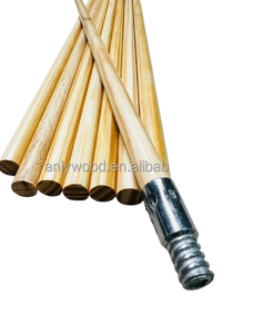 Manche en bois multi-usage, écologique, durable et léger / Brosse à balai la plus adaptée / Connecteur de rallonge en aluminium fileté - Product Image 5