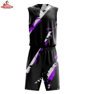 Conjunto de Uniformes de Baloncesto con Sublimación Digital de Logotipo, Personaliza tu Propio Jersey, para Adultos, Verano, Secado Rápido, Transpirable - Product Image 3